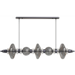 Avra Linear Pendant - Black / Transparent Black