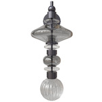 Avra Wall Sconce - Black / Transparent Black