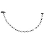 Beluga Strand Pendant - Black / Textured Clear