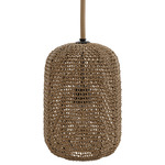 Malibu Tall Pendant - Black / Natural