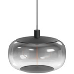 Monaco Wide Pendant - Black / Smoke