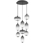 Monaco Multi Light Pendant - Black / Smoke