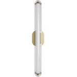 Nautilus Wall Sconce - Aged Brass / Clear / White