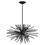 Palisades Round Chandelier - Black / Clear