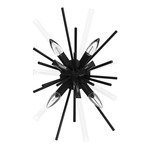 Palisades Wall Sconce - Black / Clear
