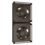 Peninsula Wall Light - Matte Black / Amber