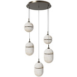 Sedona Multi Light Pendant - Aged Brass / Alabaster
