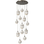 Sedona Multi Light Pendant - Aged Brass / Alabaster