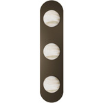 Sedona Globe Color-Select Wall Sconce - Aged Brass / Alabaster
