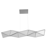 Seoul Linear Pendant - Chrome / Clear
