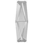 Seoul Wide Wall Sconce - Chrome / Clear