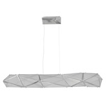 Seoul Linear Pendant - Chrome / Clear
