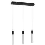 Glacier Linear Multi Light Pendant - Black / Snow Acrylic