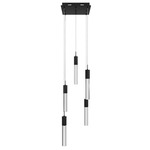Glacier 5LT Multi Light Pendant - Black / Snow Acrylic