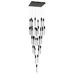 Glacier Square Multi Light Pendant - Dark Bronze / Snow Acrylic