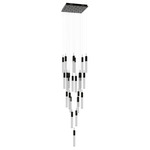 Glacier Square Multi Light Pendant - Dark Bronze / Snow Acrylic