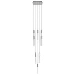 Glacier Square Multi Light Pendant - Chrome / Snow Acrylic