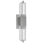 Glacier Rectangular Wall Sconce - Polished Nickel / Snow Acrylic