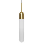 Tribeca Single Pendant - Aged Brass / Champagne
