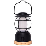 S'mores Outdoor Portable Table Lamp - Black / White