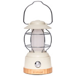 S'mores Outdoor Portable Table Lamp - Tan / White