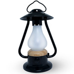 Bonfire Flicker Flame Portable Table Lamp - Black / White
