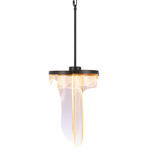 Estrella Pendant - Flat Black / Clear
