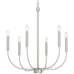 Traci Chandelier - Brushed Polished Nickel