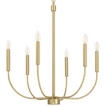 Traci Chandelier - Satin Brass