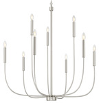 Traci Chandelier - Brushed Polished Nickel