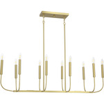 Traci Island Light - Satin Brass