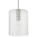Lyndsey Pendant - Brushed Polished Nickel / Clear