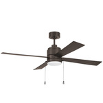 McCoy Outdoor Ceiling Fan with Light - Bronze / Bronze