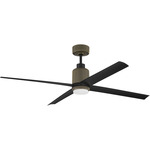 Presley Ceiling Fan with Light - Bronze / Black / Flat Black