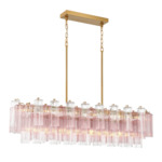 Addis Linear Chandelier - Aged Brass / Spring