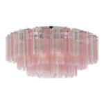Addis Ceiling Flush Light - Polished Chrome / Spring