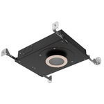 Eco 3IN Shallow IC Wet Location Downlight with Round Trim - Champagne