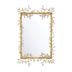 Forget-Me-Not Mirror - Gold Leaf / Crystal