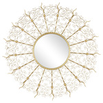 Levain Round Mirror - Gold Leaf / Mirror