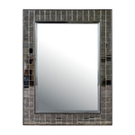 Mosaico Mirror - Ebony / Antique Mirror