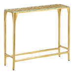 Honeycomb Console Table - Gold