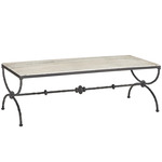 Agora Cocktail Table - Bronze / Travertine Agora Cocktail Table - Bronze / Travertine