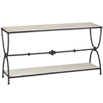 Agora Console Table - Bronze / Travertine Agora Console Table - Bronze / Travertine