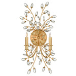 Forget Me Not Wall Sconce - Gold Leaf / Crystal