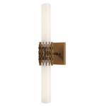 Brietta Bath Wall Sconce - Antique Brass / White