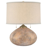 Kenmare Table Lamp - Brown / Natural Linen