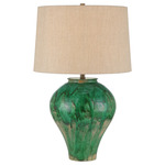 Blarney Table Lamp - Green / Cuban Sandpaper