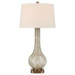 Bombon Table Lamp - Brown / Off White