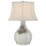 Attar Table Lamp - White / White