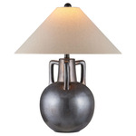 Autry Table Lamp - Iridescent Gray / Natural Linen